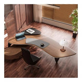 zhongxlla Standing Desk, Modern Ash Wood Executive Office Desk