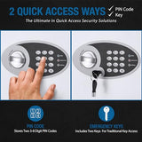 Barska 736-Key Digital Wall-Mount Key Cabinet Safe – Steel Key Lock Box with PIN Code Access