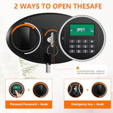144 Position Key Lock Box Wall Mount with Combination Lock, Anti-theft Heavy Duty Key Safe with Adjustable Racks