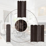 Rose Home Fashion Room Divider, 6 ft Tall Room Dividers and Folding Privacy Screens,