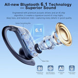 Earbuds Wireless Earbuds 120H Playback Bluetooth 6.1 Headphones IPX7 Waterproof Stereo Bass Over-Ear Headphones