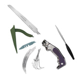 Garden Tool Set, Stainless Steel Heavy Duty Gardening Tool Set, with One Touch Safety Locking w/ Storage Case