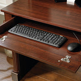 Sauder Palladia Computer Desk with Hutch, Large Storage and File Drawer