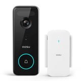 AOSU Outdoor Security Bundle – 6-Cam Wireless Solar Camera Kit with 360° Pan-Tilt & Human Tracking + 5MP Wireless Video Doorbell with Dual-Band WiFi, aosuBase Storage, Alexa & Google Assistant Compati