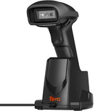 Tera Barcode Scanner with Charging Cradle: 1D 2D QR Wireless Reader, HW0005