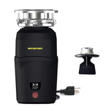 Garbage Disposal 3/4 HP for Kitchen sink Quiet with Power Cord, Easy install, Food Waste Disposer Stainless Steel Grind 0.75 Horsepower (A600)