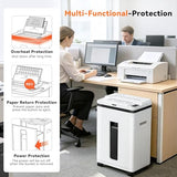 200-Sheet Auto Feed Paper Shredder with Wheels – Heavy Duty Cross-Cut Shredder for Home & Office