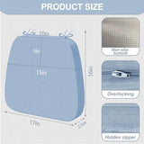 Iristykilin17'' x 16'' x 2.5"Thick Chair Cushions for Dining Chairs, 8 Pack WaterProof