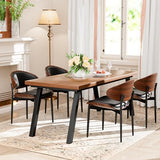 YaFiti Dining Chairs Set of 6, Mid Century Modern PU Leather Kitchen Chairs