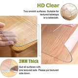 Transparent Vinyl Carpet Protector Roll - Heavy Du Office Chair Mat for Wood