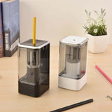YMGSCC Black White Professional Electric Sharpener Pencil Electric Heavy Duty Mechanical