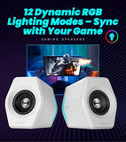 Edifier G2000 RGB Gaming Speakers, 32W Peak Power, Compact Design for PC/PS4/Desktop