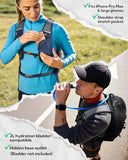WATERFLY Small Lightweight Hiking Backpack: 20L Outdoor Daypack with Phone Pocket, Hydration Compatible, Breathable Backpanel, Multi-Compartment for Camping Trekking Travel Women Men