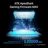 ATK Blazing Sky F1 V2 Ultra Max Wireless Gaming Mouse, PAW3395 Ultra Sensor, DPI up to 30,000, 54g Lightweight, 600 Hr Battery Life, All-New Nano Coating, Tri-Mode 2.4G/Bluetooth/Wired - White