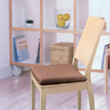 Augld Square Chair Seat Cushion Memory Foam Chair Cushion for Kitchen, Dining,Office or Car 18x18 in Coffee
