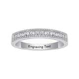 Oseew Lab Grown Diamond Wedding Bands For Women 0.25CT Created Diamond Eternity Ring Band Christmas Valentines day(white gold)