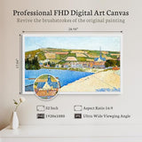 BSIMB 32 Inch Large Digital Picture Frame, Touchscreen 64GB 1920x1080 FHD WiFi Photo Frame Electronic Display Remote Control, Share Pictures/Videos via Free App/USB/SD Easy Setup Gifts for Mom, White