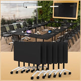 Modular Conference Table,Folding Conference Room Table with Wheels