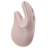 ProtoArc EM11 NL Wireless Ergonomic Vertical Mouse, Rechargeable, Pink