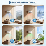 GarveeTech 12,000 BTU Mini Split Air Conditioner, 19 SEER2 115V Ductless Split-System Air Conditioner with Heat Pump, Cools Up to 750 Sq.Ft, Remote Control, Includes Installation Kit
