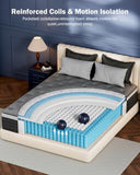 Firm Queen Mattress 14 inch, Cooling Hybrid Queen Mattress in a Box