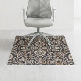 Anji Mountain Rug'd Office Chair Mat for Carpet & Hardwood Floor - Jacquard Woven Top, Anti-Slip Backing (40 x 54)