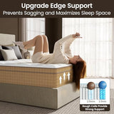 BedStory Firm King Mattress 13 inch, Deep Sleep Hybrid Mattresses in a Box