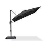 PURPLE LEAF Outdoor Umbrella 8' x 8' Square Premium Sun Protection Black