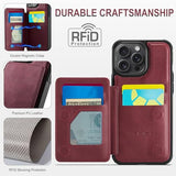 Vinich for iPhone 14 Pro Max Wallet Case with Card Holder, RFID Blocking Credit Slots Kickstand Shockproof Phone Cover Fit for iPhone 14 Pro Max 6.7" Burgundy