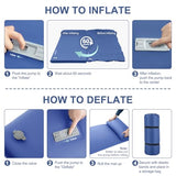 Elegear CumbreX™ Self Inflating Sleeping Pad, Built-in Electric Pump 3.15" Ultra-Thick Memory Foam Camping Mattress with Pillow Foam Sleeping Pad for Camping R-Value 9.5 Foam Camping Pad for Travel
