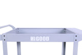 HIGOOD Heavy Duty Service Utility Cart,2 Shelf Steel, 800-Pound Capacity, 35.6 x 18.1x38-Inch Gray
