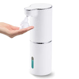 LAOPAO Soap Dispenser, Automatic Foaming Hand Soap Dispenser Touchless Rechargeable Bathroom Countertop Soap Pump for Kids Xmas Gift 300ml