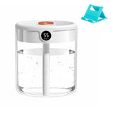 Small Cool Mist Humidifier for Bedroom, Smart Ultrasonic Personal Air Humidifiers for Adults, Easy to Clean (White)