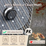 Office Chair Mat for Carpet: 36" x 48" Plastic Heavy Duty Computer Desk Mats- Clear Rug Pad for Rolling Chairs