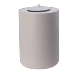 Maxi Collection Large Bathroom Trash Can – 6 Gallon Resin Waste Bin with Lid, 10x10x14 Inch Modern Garbage Can, Fits Standard 5-6 Gallon Bags (White)