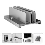 NUOBESTY Vertical Laptop Stand Aluminum Alloy Desk Holder Adjustable Width