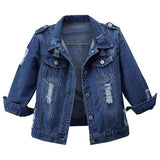 Hixiaohe Spring Summer Jean Jacket for Women Trendy Half Sleeve Button Down Short Denim Jacket Retro Cropped Trucker Coat