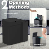 ELPHECO Bathroom Trash Can with Lid, 2 Pack Automatic Garbage Can