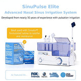 Irrigation System with 30 SinuAir Saline Packets, Pulsating Nasal Congestion Health Solutions
