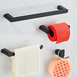 Bathroom Accessories Sets 4 Wall Mounted Towel Bar Robe Hooks Toilet Paper Roll VIPAVA