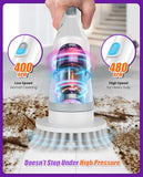 Lichffy 6-in-1 Cordless Electric Spin Scrubber with Long Handle