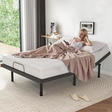 DUMOS Full Size Adjustable Bed Frame, Electric Base, Head & Foot Incline