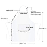 Jubatus 12 Pack 100% Cotton Aprons Bulk with 2 Pockets Cooking Chef Kitchen Adjustable Bib Apron for Women Men, White