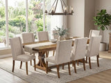 Luxe by East West Furniture NEFL9-AWA-04 - 9-piece kitchen set consists of a dinner table