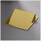 This Smart Built-in Trash Can Integrated Countertop Waste Chute Space-Saving Kitchen Cabinet Bin Swivel Lid Design Stainless Steel Gold Finish Perfect for Modern Homes.