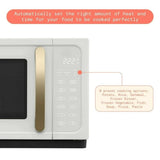 Wonderful Countertop Microwave 1.1 Cu Ft 1000 Watt Sensor Cook, 15 Presets, Touch Control, Metal Housing,12.4" Turntable,Auto Sensor Reheat