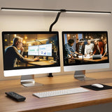 LED Desk Lamp for Home Office, 24W Computer Desk Light with Remote Control, Bright Table Lamp with Clamp