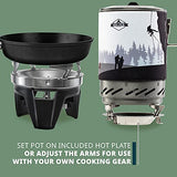 HikeCrew Portable Gas Powered Stove top & Cooking System, Compact Camping Cooktop with 1L Pot, Silicone Lid, Folding Handle & Carry Bag, Perfect for Camping, Hiking, Backpacking, Survival & Emergenc