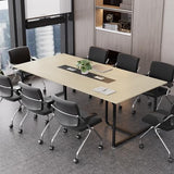 8FT Conference Table,94.4 L x 47.2 W x30.7 H Meeting Seminar Table with Grommet