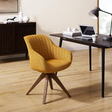 Art Leon Desk Chair No Wheels - Mid Century Modern Office Chair